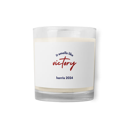 "It Smells Like Victory - Harris 2024" Unscented Soy Wax Candle