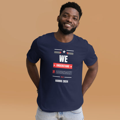 "We Understand the Assignment" Harris 2024 T-Shirt (Navy)