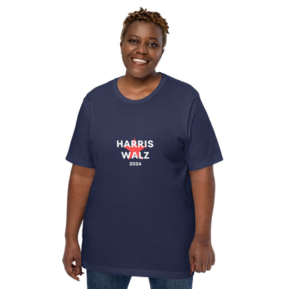 "Harris Walz 2024" T-Shirt (Navy)