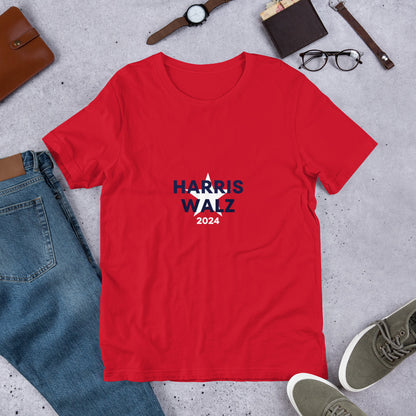 "Harris Walz 2024" T-Shirt (Red)